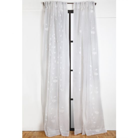 Liana Applique Curtain - White
